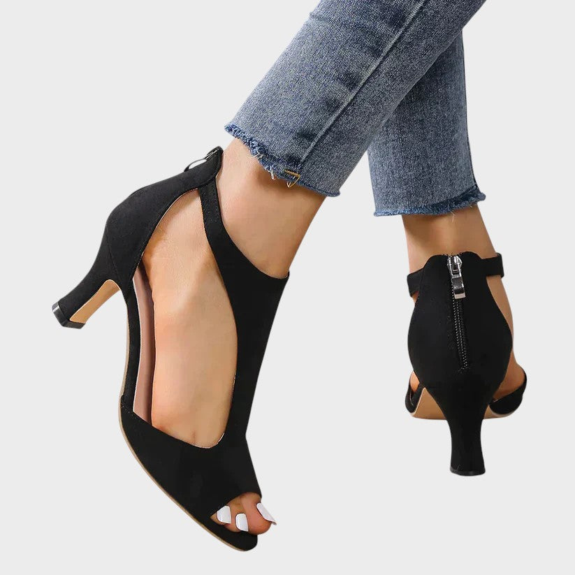 Karen - Stylish Peep-Toe Heels