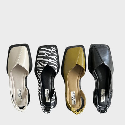 Jane - Slingback Sandals with Square Toe