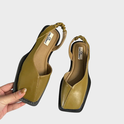 Jane - Slingback Sandals with Square Toe