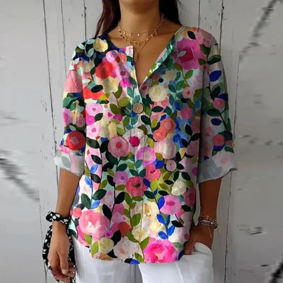 Emilie™ | Elegant Floral Blouse