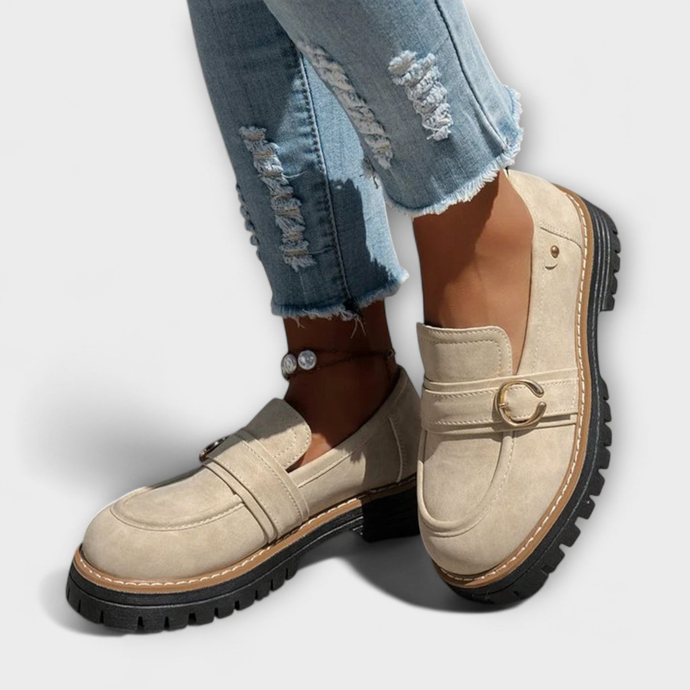 Grace - Comfortable Light Moccasins